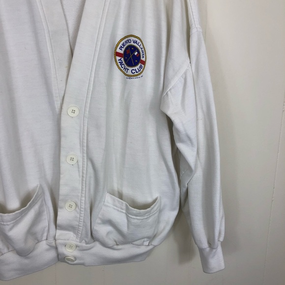 Vintage 1987 Puerto Vallarta Yacht Club Cardigan - Picture 4 of 10